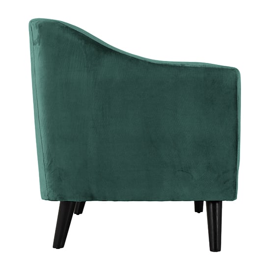 Arabella Velvet Fabric 2 Seater Sofa In Green_3