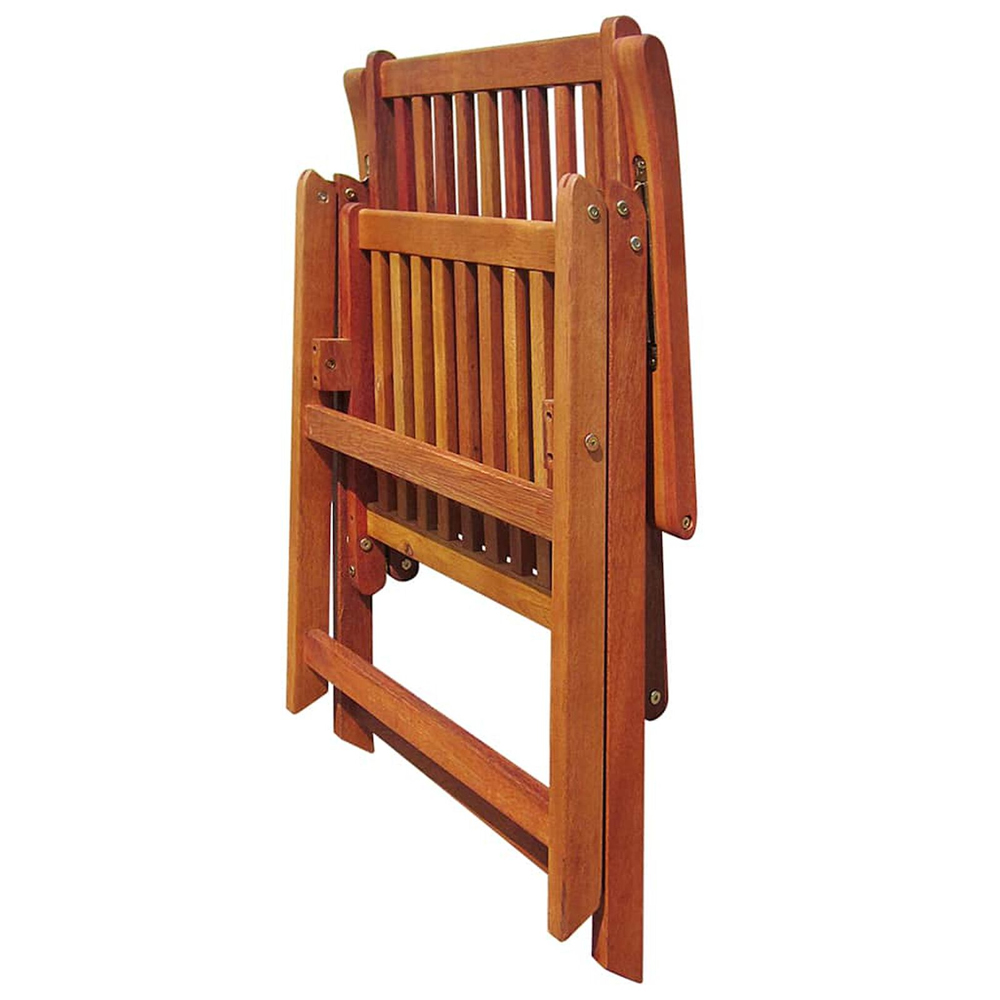 Arana Garden Natural Acacia Wood Folding Armchair in Pair
