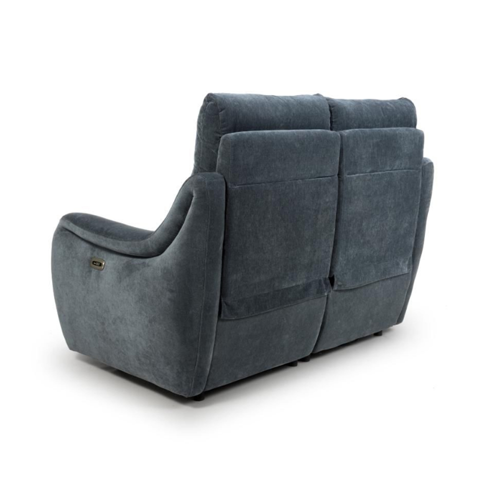 Arcata Fabric Electric Recliner 2 Seater Sofa In Dusk