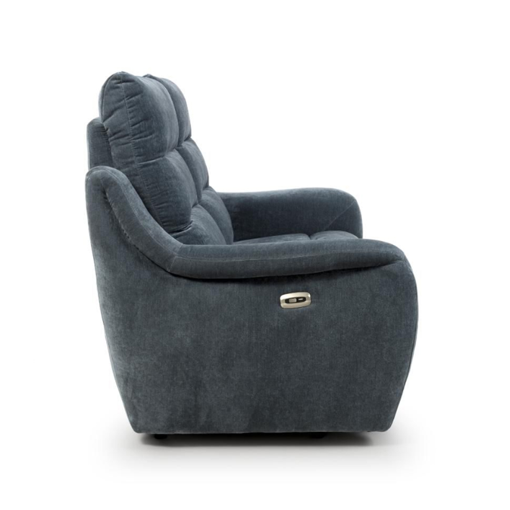 Arcata Fabric Electric Recliner 2 Seater Sofa In Dusk