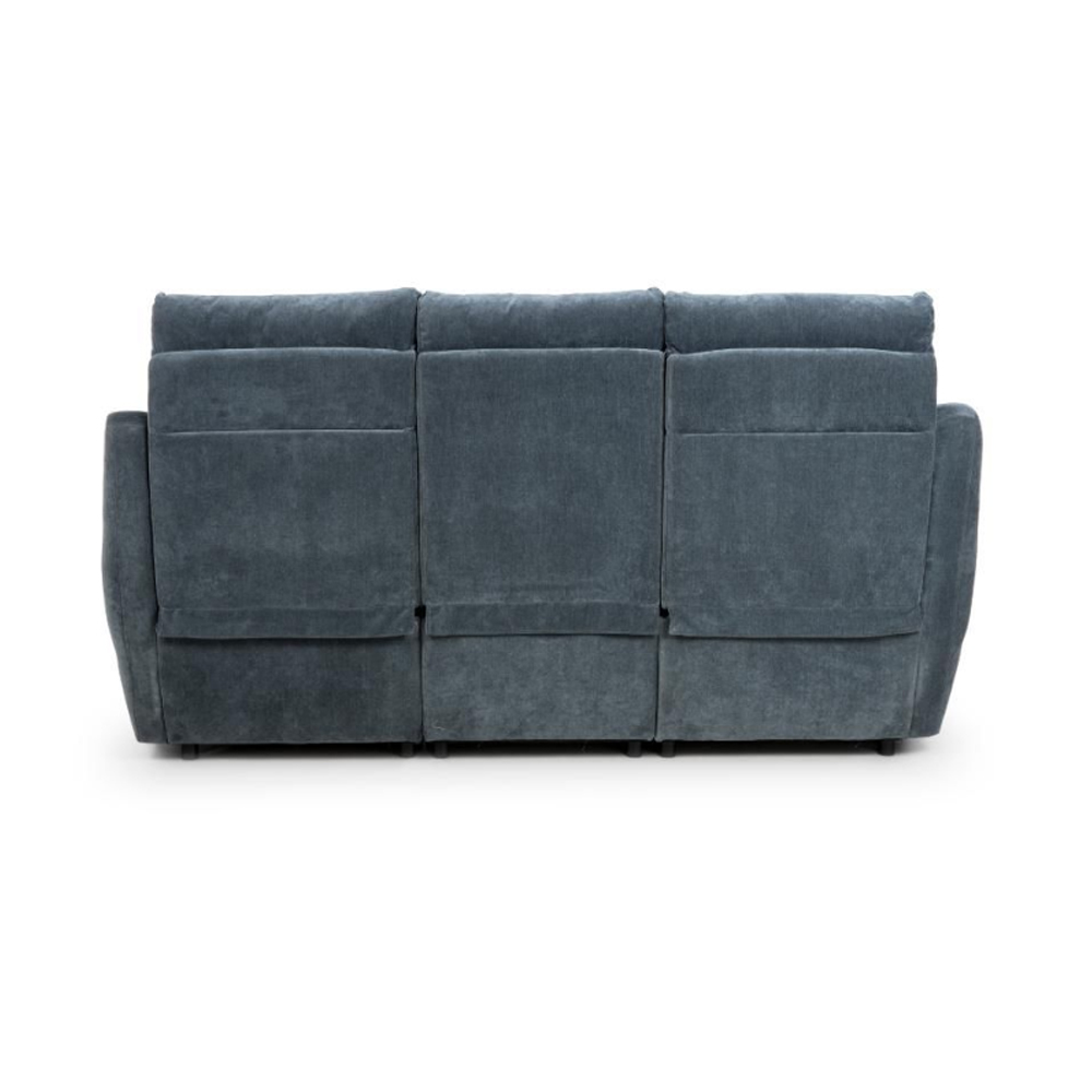 Arcata Fabric Electric Recliner 3 Seater Sofa In Dusk