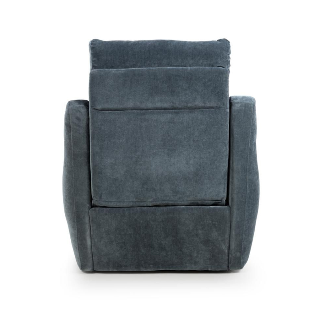 Arcata Fabric Electric Recliner 1 Seater Sofa In Dusk