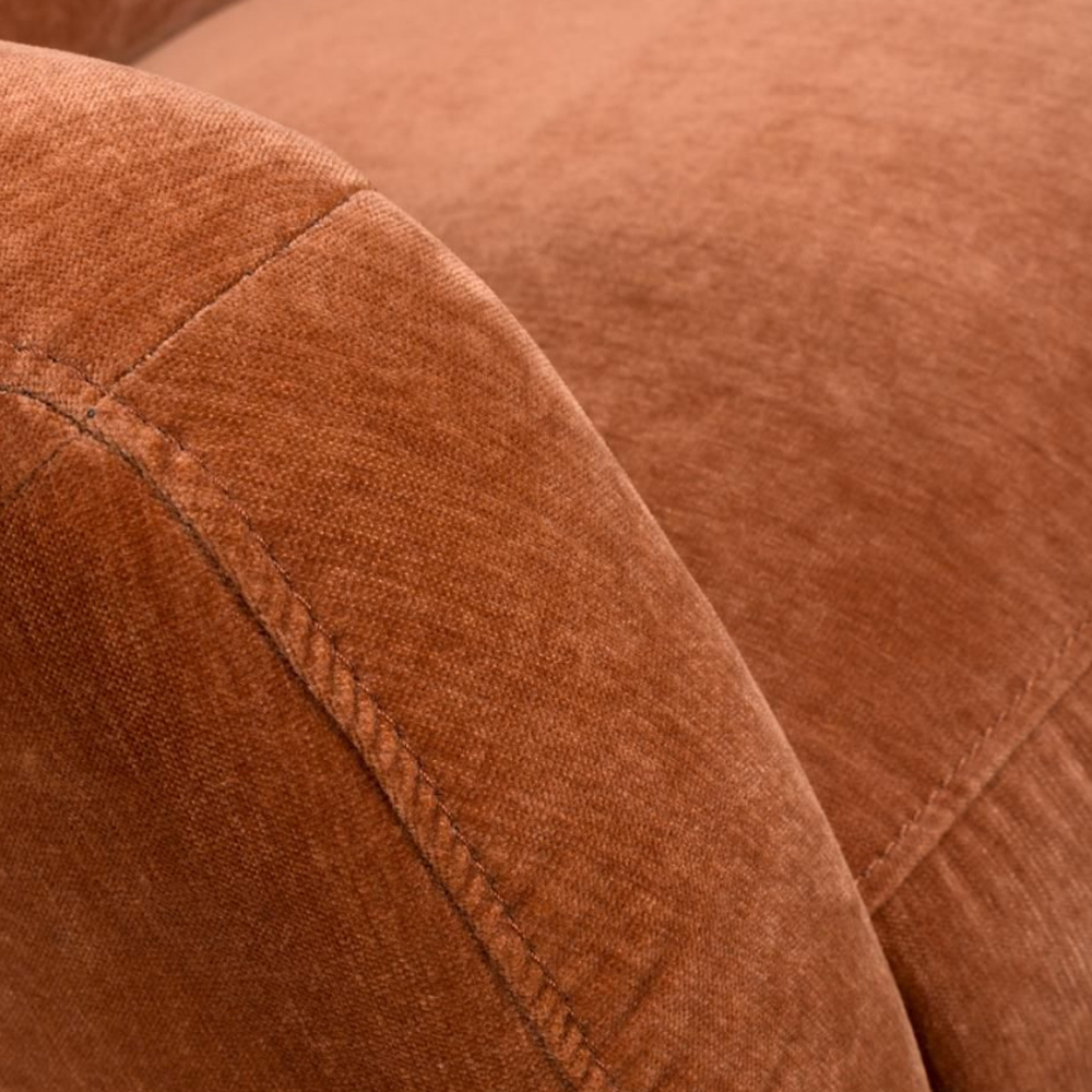 Arcata Fabric Electric Recliner Chair In Cinnamon
