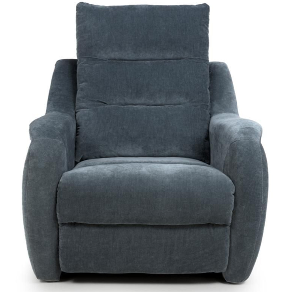 Arcata Fabric Electric Recliner 1 Seater Sofa In Dusk