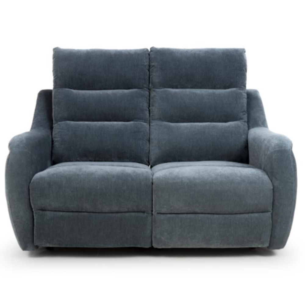 Arcata Fabric Electric Recliner 2 Seater Sofa In Dusk