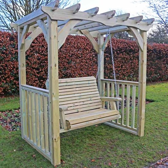 Product photograph of Archway Wooden 2 Seater Swing from Furniture in Fashion