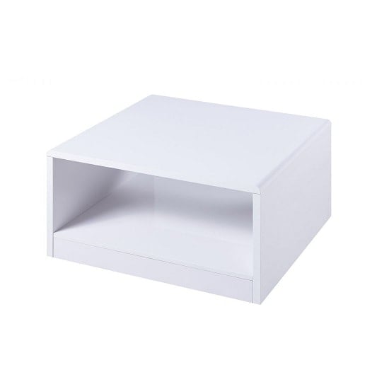 Magaly Contemporary Coffee Table Square In White High Gloss_2