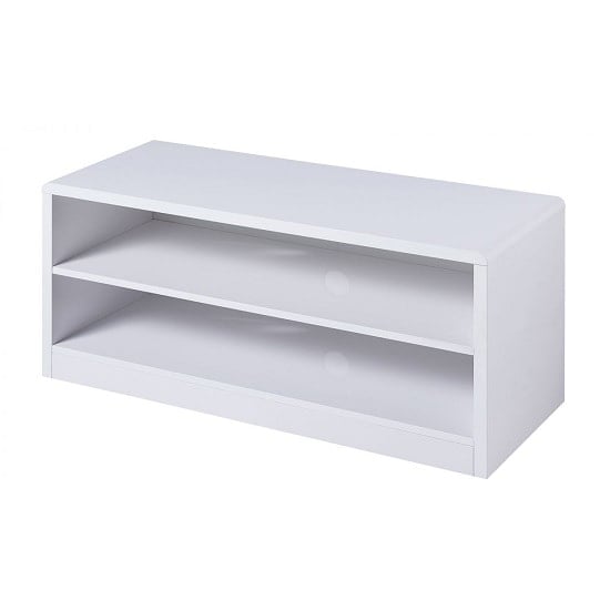 Arden Contemporary TV Stand In White High Gloss_2