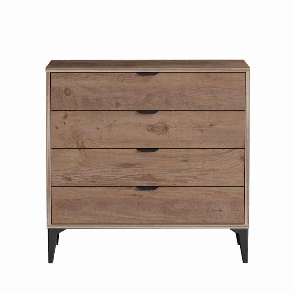 Arden Wooden Chest Of 4 Drawers in Atlas Pine