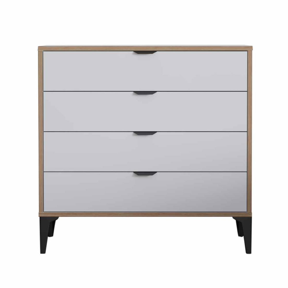 Arden Wooden Chest Of 4 Drawers in White