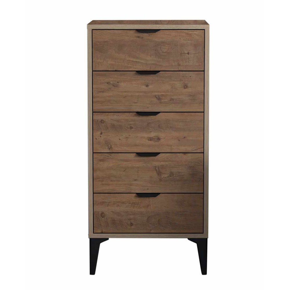 Arden Wooden Chest Of 5 Drawers in Atlas Pine