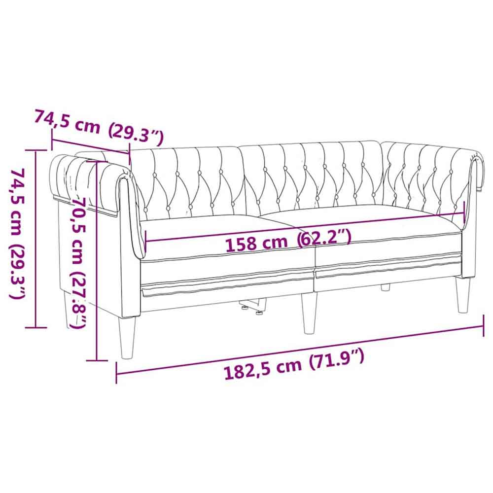 Ardino Fabric 3+2 Sofa Set In Dark Grey