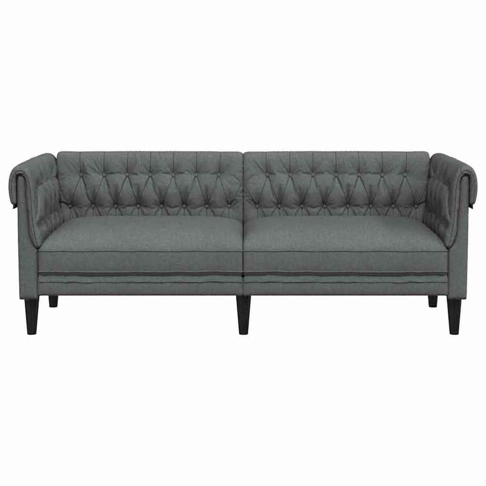 Ardino Fabric 3 Seater Sofa In Dark Grey