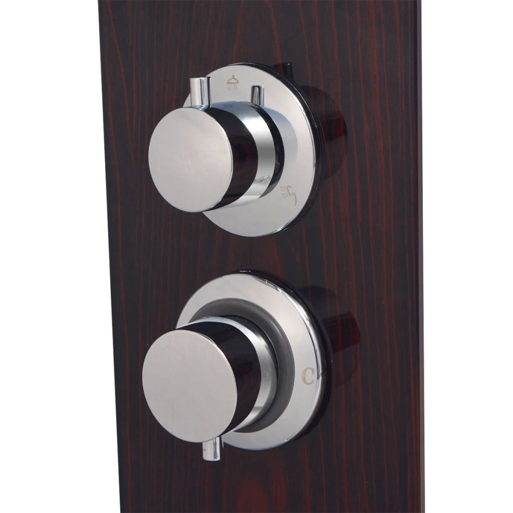 Ardmore 3 Modes Shower Panel System With Shower Kit 1330mm Height - Brown