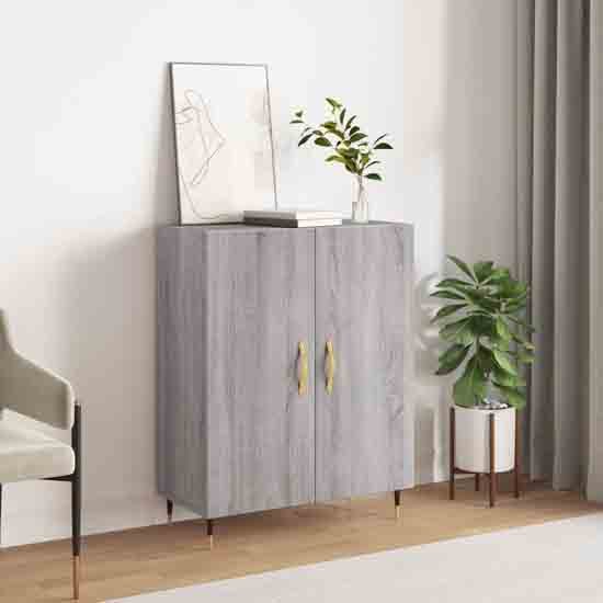 Read more about Ardmore wooden storage cabinet with 2 doors in grey sonoma
