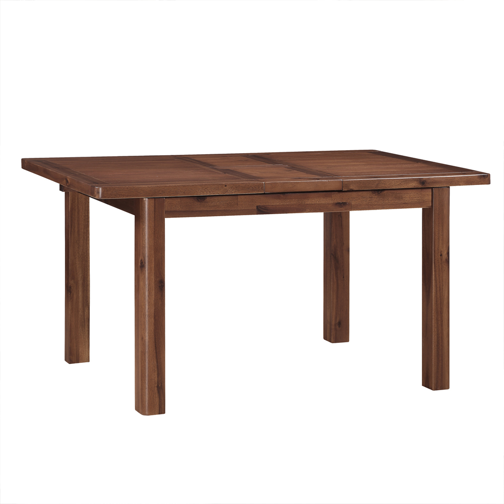 Areli Small Wooden Extending Dining Table In Dark Brown