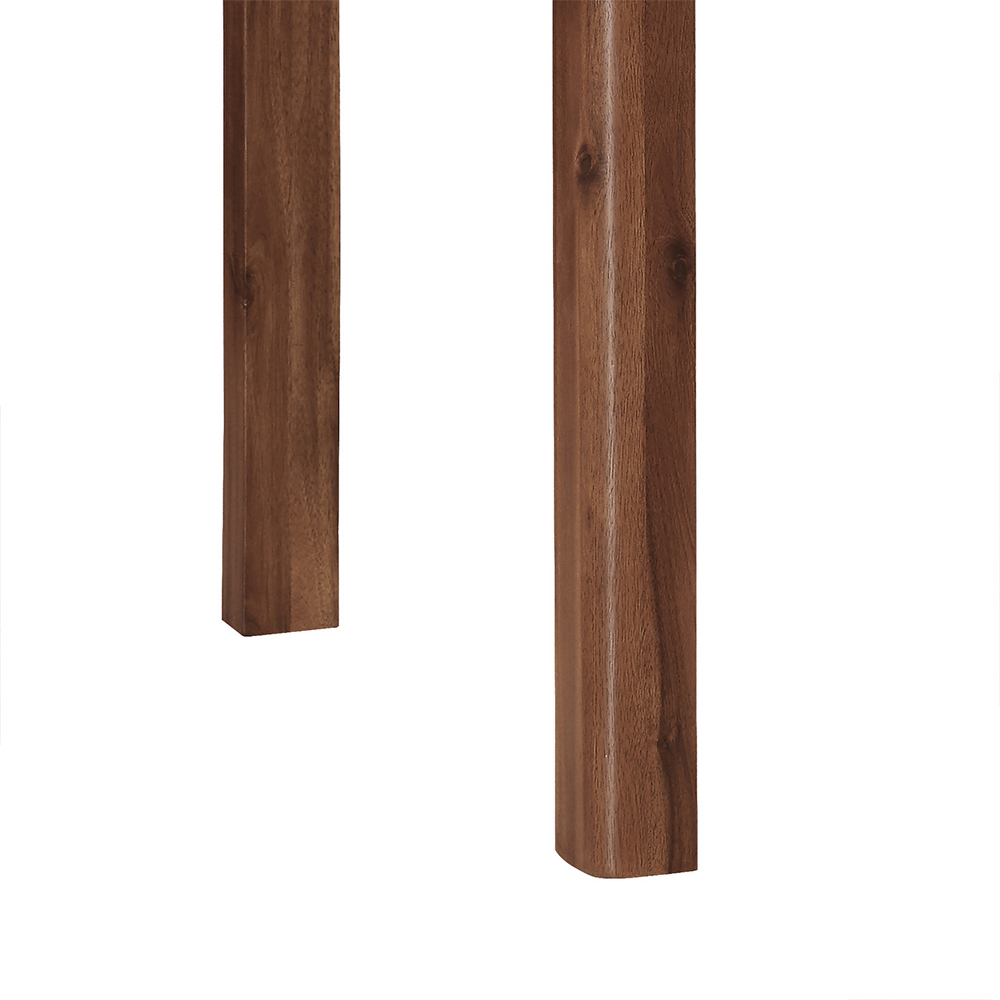 Areli Small Wooden Extending Dining Table In Dark Brown