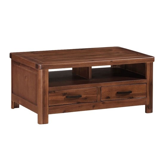 Read more about Areli wooden coffee table in dark acacia finish