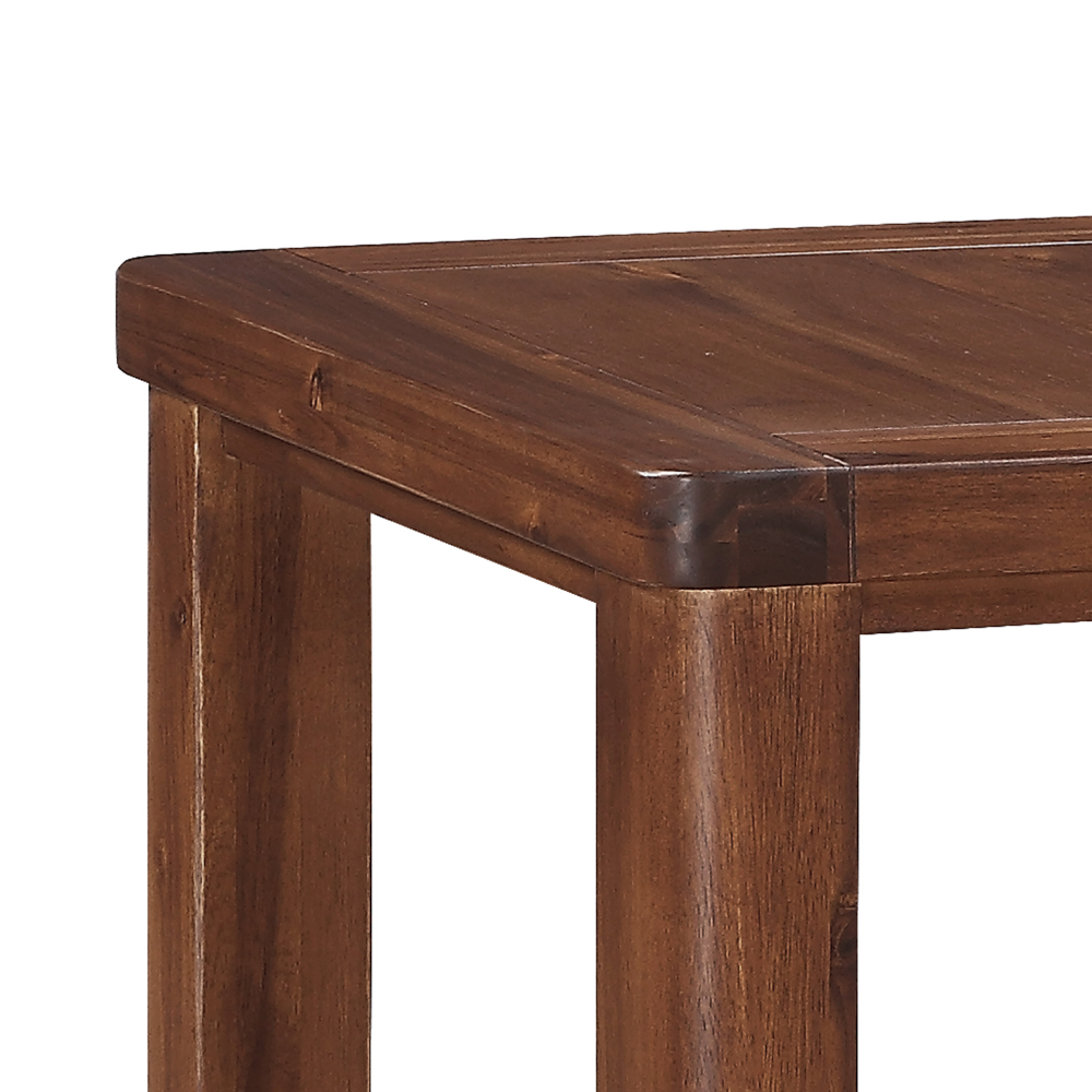 Areli Wooden End Table In Dark Brown