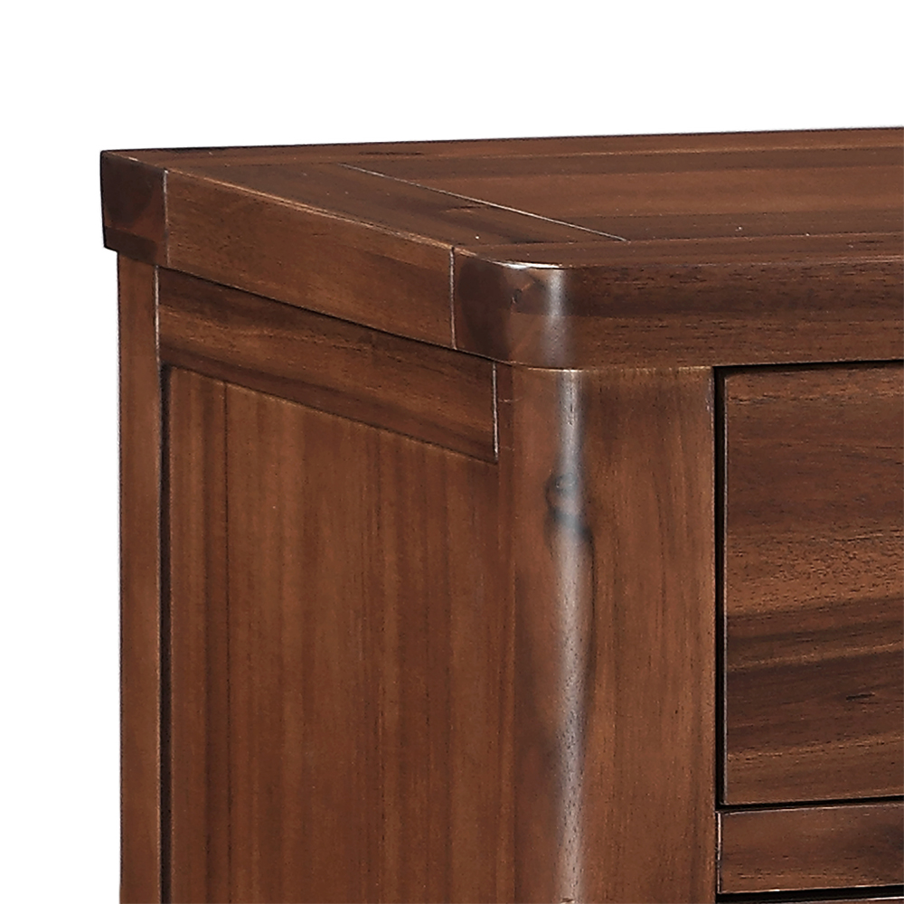 Areli Wooden Sideboard With 2 Doors 2 Drawers In Dark Brown