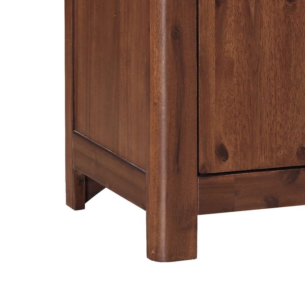 Areli Wooden Sideboard With 3 Doors 3 Drawers In Dark Brown