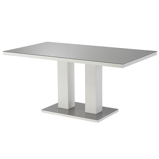 Aarina Grey Gloss Dining Table With 6 Samson Grey Chairs_2