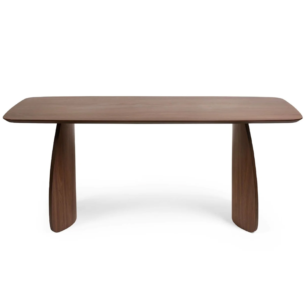 Argyle Walnut Wooden Rectangular Dining Table With 4 Chairs