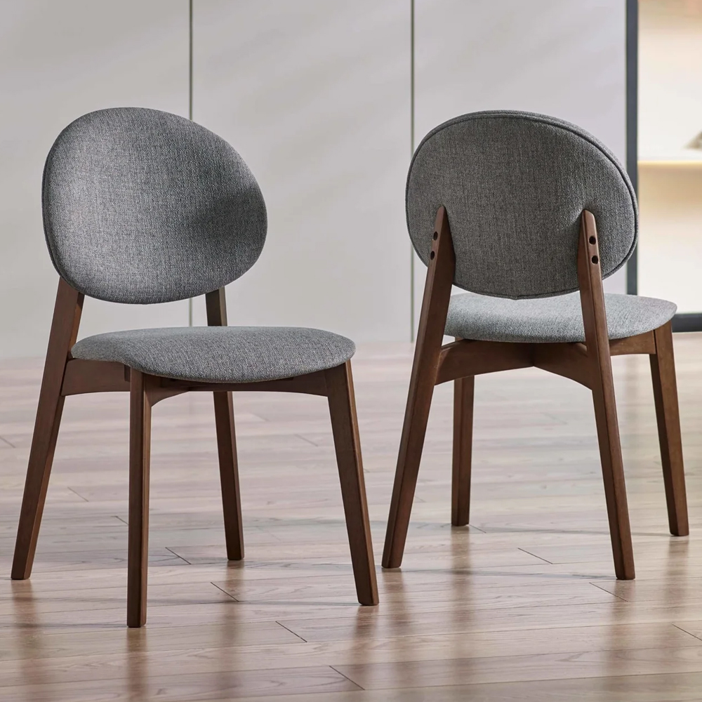 Argyle Walnut Wooden Rectangular Dining Table With 4 Chairs