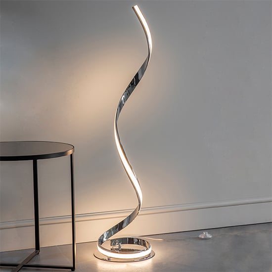 Photo of Aria led floor lamp in chrome