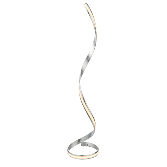 Aria LED Floor Lamp In Silver Leaf