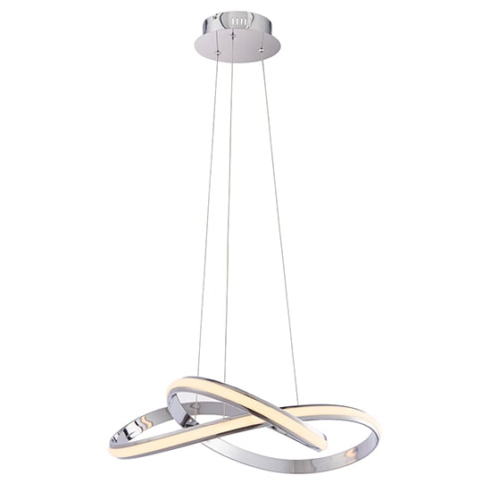 Product photograph of Aria Led Pendant Light In Chrome from Furniture in Fashion