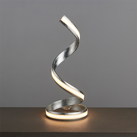 Read more about Aria led table lamp silver leaf