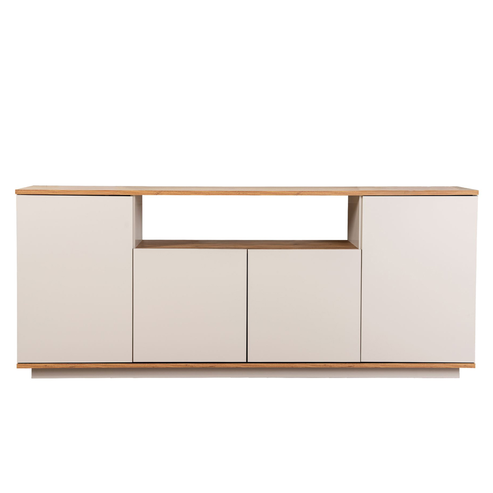 Arista Wooden Console Table in Cashmere and Atlantic Pine