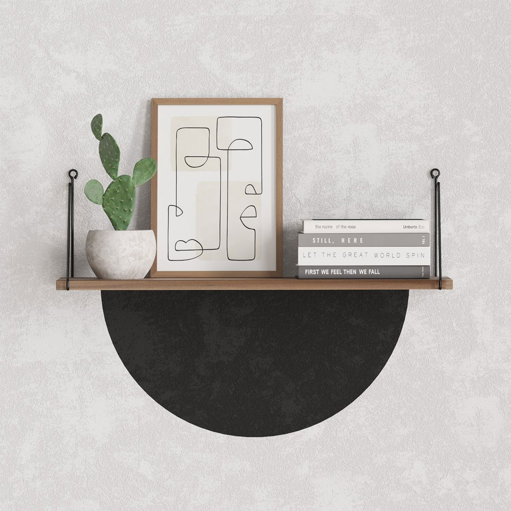Arizona Wooden Wall Shelf in Walnut