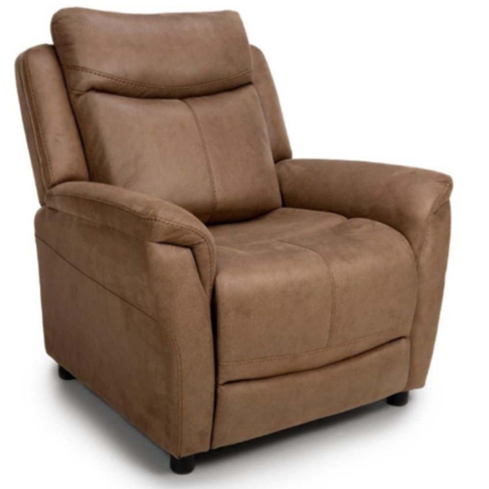 Arizones Fabric 1 Seater Sofa In Caramel