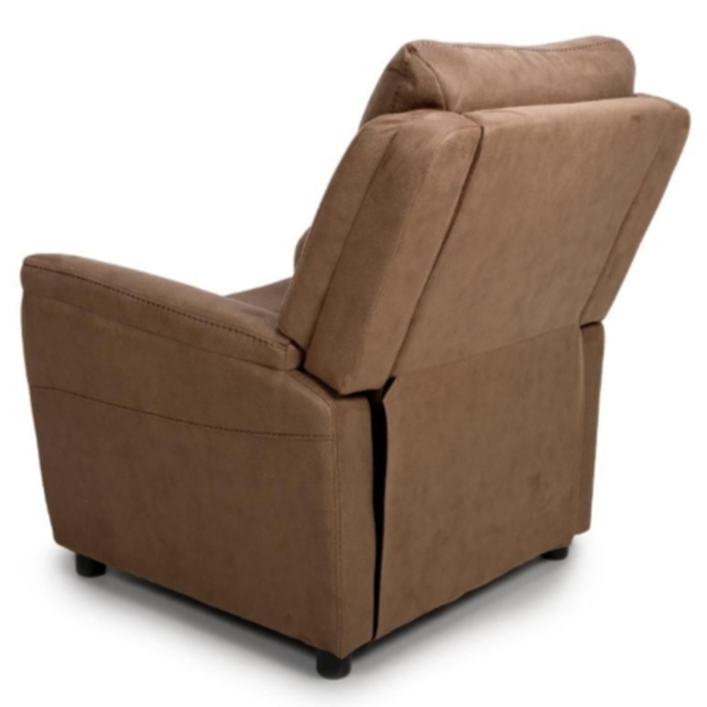 Arizones Fabric 1 Seater Sofa In Caramel