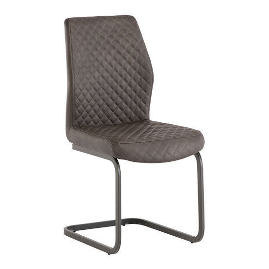 ARK PU Leather Dining Chair In Taupe Furniture in Fashion