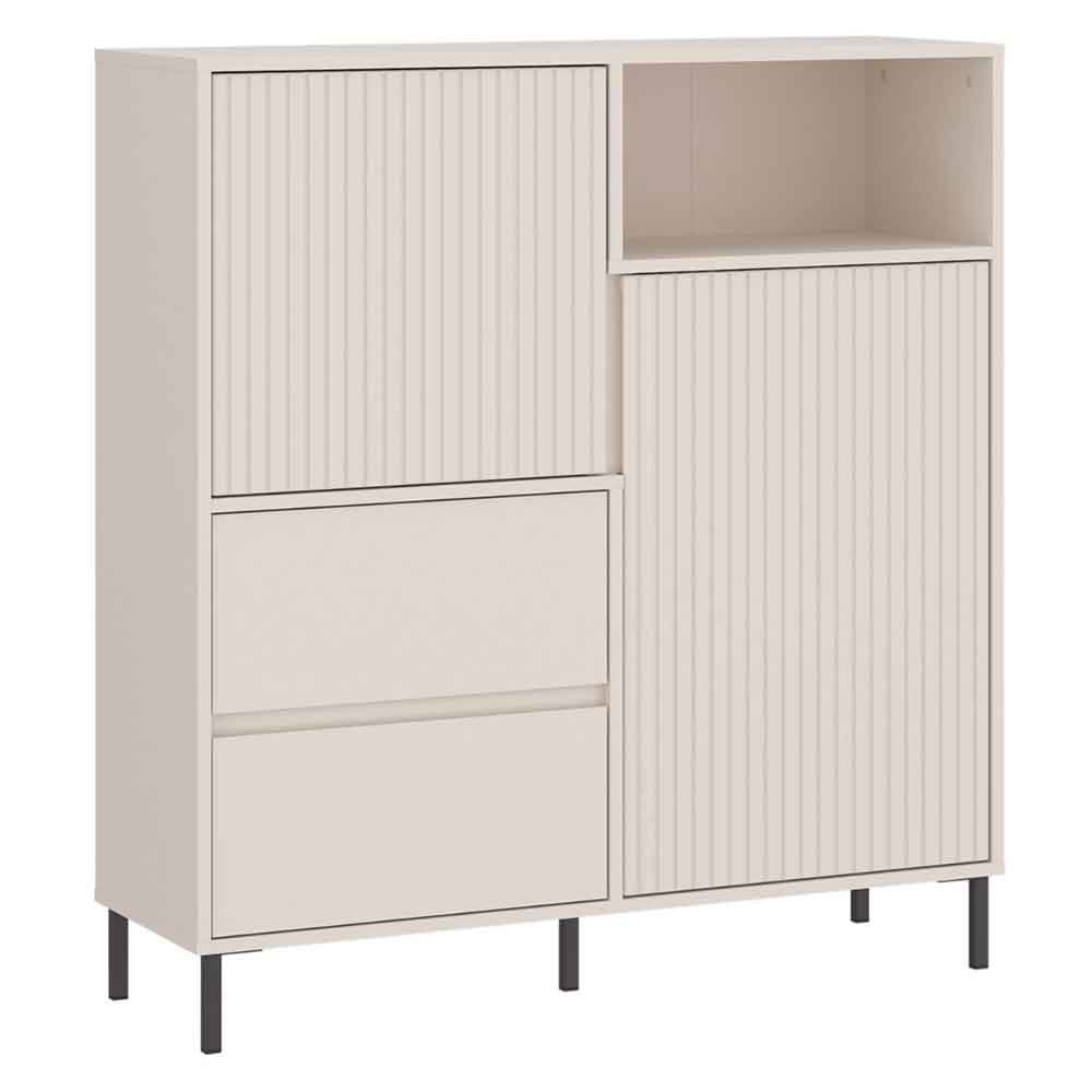 Arkley Wooden Sideboard With 2 Doors 2 Drawers In Cashmere