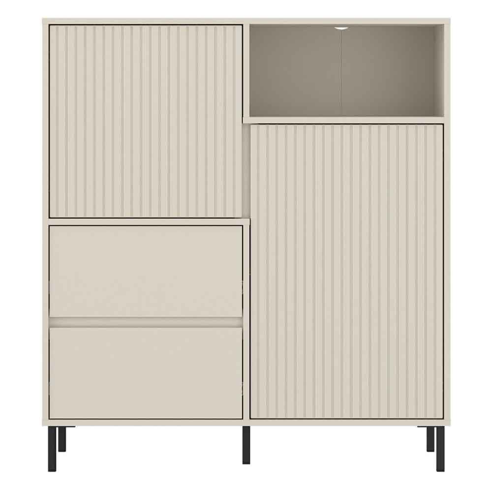 Arkley Wooden Sideboard With 2 Doors 2 Drawers In Cashmere