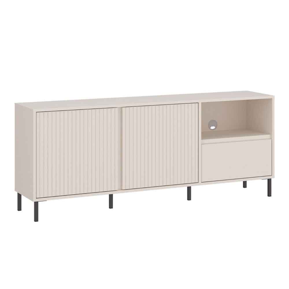 Arkley Wooden TV Stand with 2 Doors 1 Drawer in Cashmere