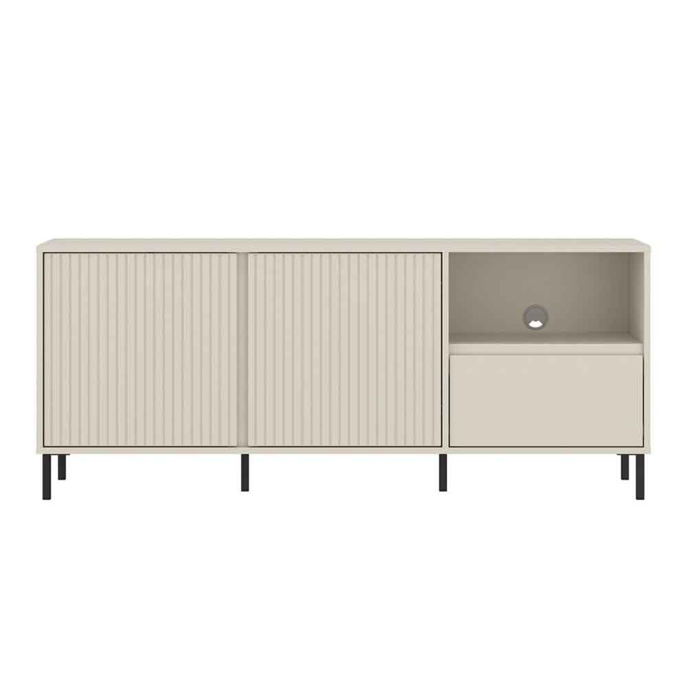 Arkley Wooden TV Stand with 2 Doors 1 Drawer in Cashmere