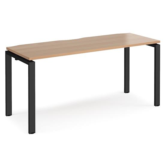 Read more about Arkos 1600mm wooden computer desk in beech with black legs