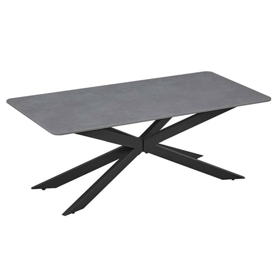 Arles Sintered Stone Coffee Table In Grey