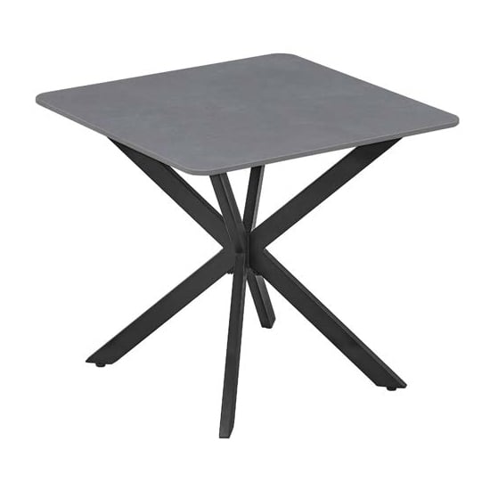 Arles Sintered Stone End Table In Grey