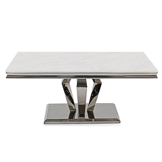 Arlesey Marble Coffee Table In Cream FiF