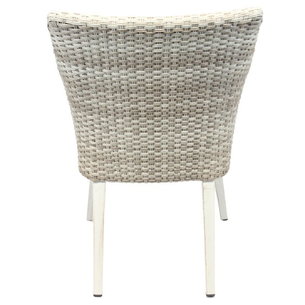 Arlo Cream Rattan Dining Chairs In Pair
