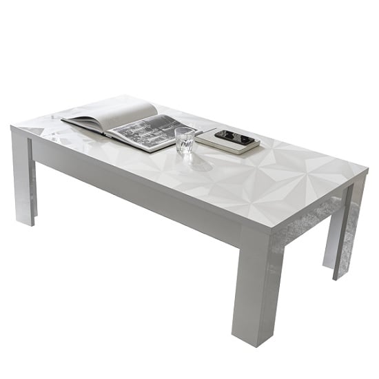 Arlon Modern Coffee Table Rectangular In White High Gloss_2