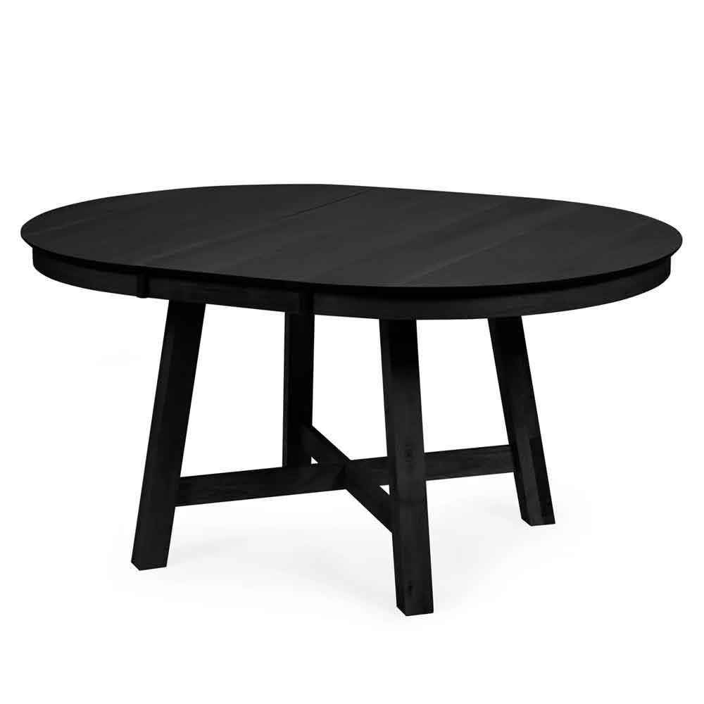 Arlune Wooden Extending Dining Table in Satin Black