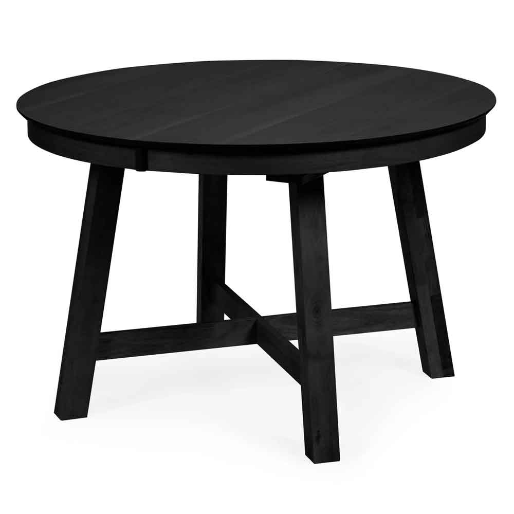 Arlune Wooden Extending Dining Table in Satin Black