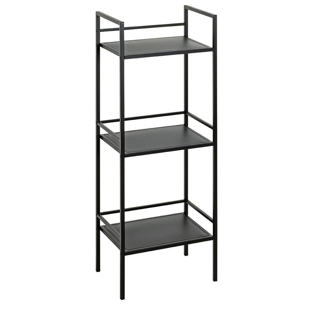 Armada Metal Shelving Unit With 3 Shelves In Black